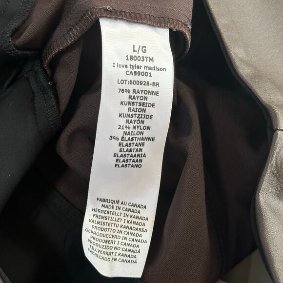I Love Tyler Madison Brown Leggings Pants Size L - Picture 6 of 6